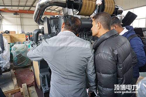 广西顶博发电机组制造生产车间